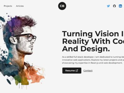 Next.Js Website Tutorial: Create a Stunning Portfolio Website with Nextjs, Tailwind CSS and Framer-motion🌟