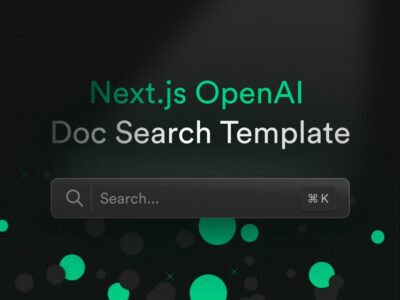Next.js OpenAI Doc Search Starter