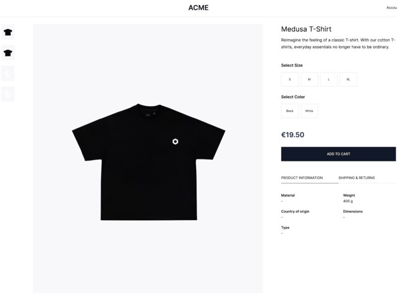 Medusa Next.js Ecommerce Store Starter