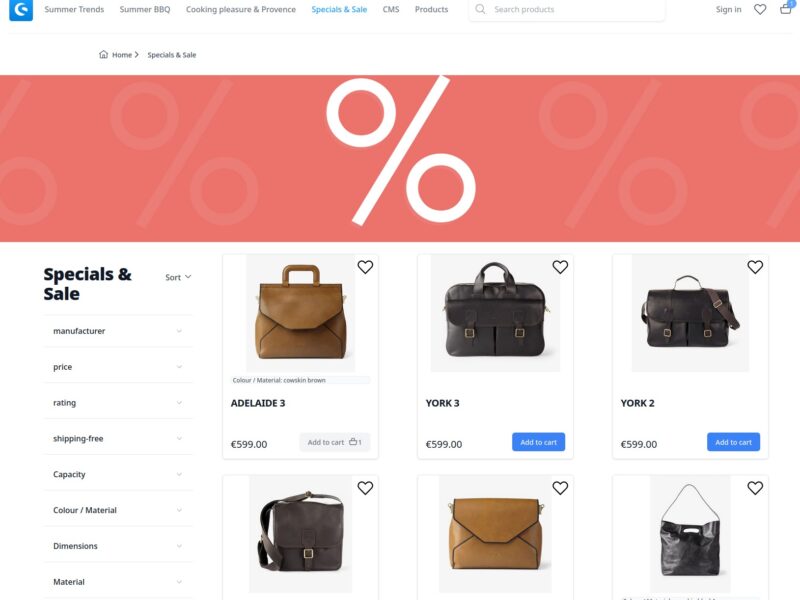 Shopware Ecommerce Store with Nuxt