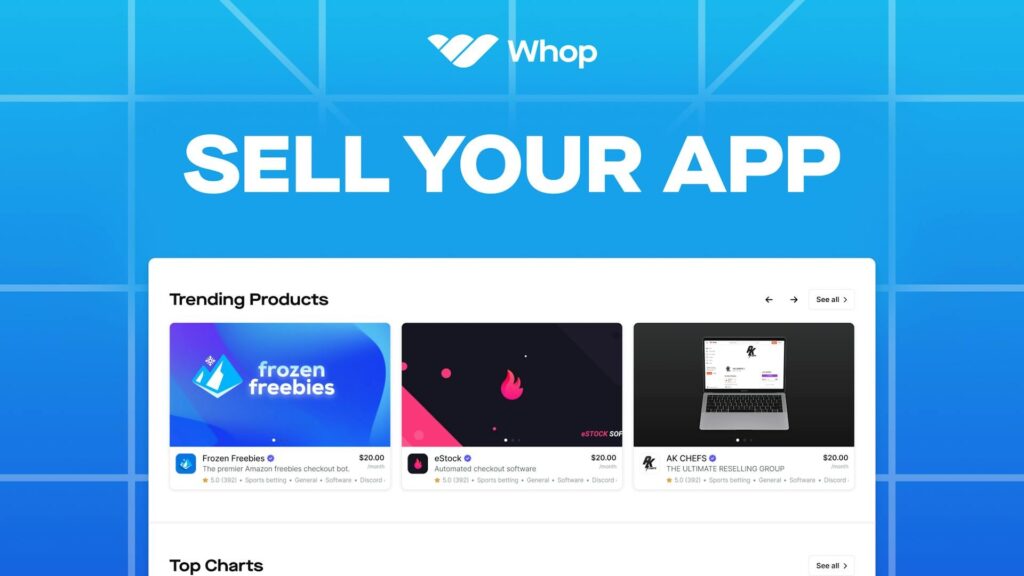 Whop SaaS Template - TemplateGateway