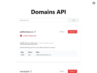 Domains API