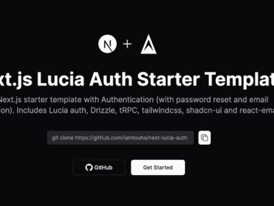 Next.js Lucia Email/Password Auth with Drizzle