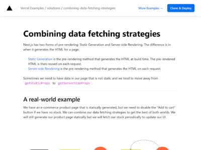 Combining data fetching strategies