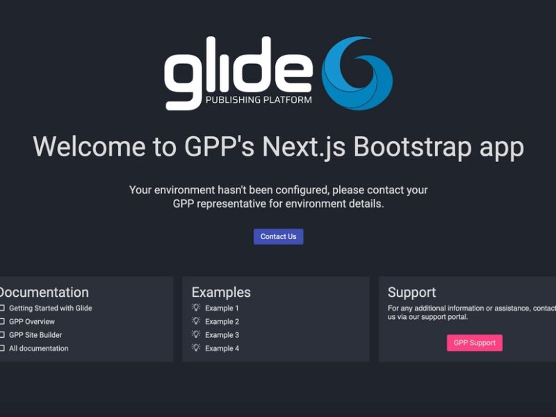 Glide Publishing Platform - Next.js Starter